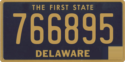 DE license plate 766895