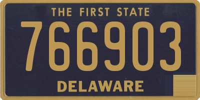 DE license plate 766903