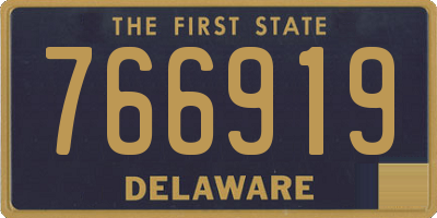 DE license plate 766919