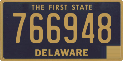 DE license plate 766948
