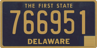 DE license plate 766951