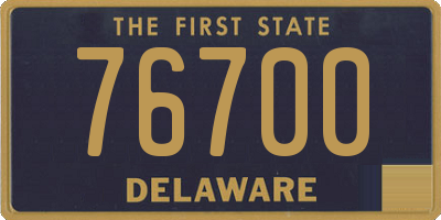 DE license plate 76700