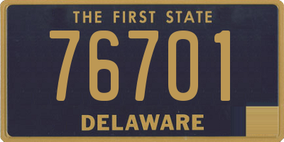 DE license plate 76701