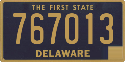DE license plate 767013