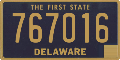 DE license plate 767016