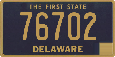 DE license plate 76702