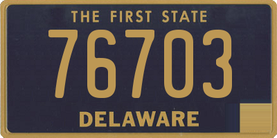 DE license plate 76703