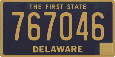 DE license plate 767046