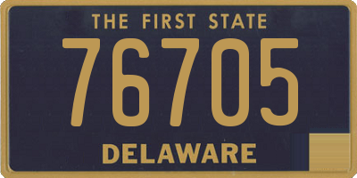 DE license plate 76705