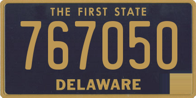 DE license plate 767050