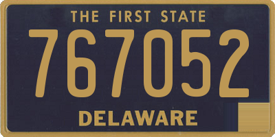 DE license plate 767052