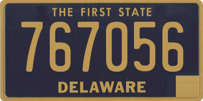 DE license plate 767056