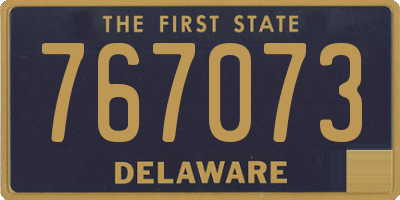 DE license plate 767073