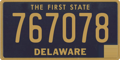 DE license plate 767078
