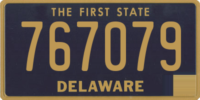 DE license plate 767079