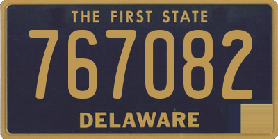 DE license plate 767082