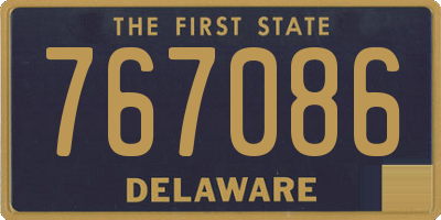 DE license plate 767086