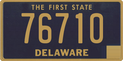 DE license plate 76710