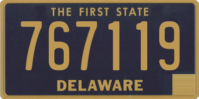 DE license plate 767119