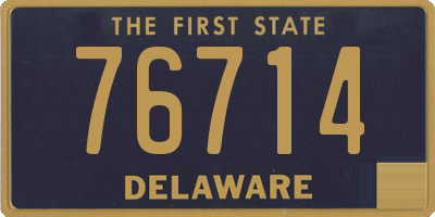 DE license plate 76714