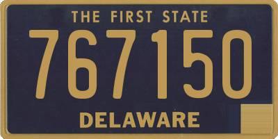 DE license plate 767150
