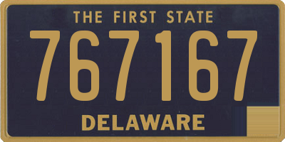 DE license plate 767167
