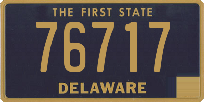 DE license plate 76717