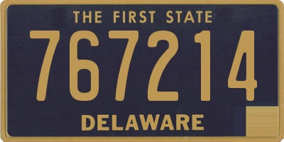 DE license plate 767214