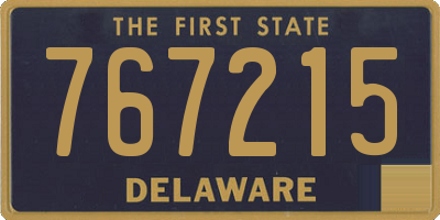 DE license plate 767215