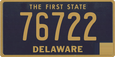DE license plate 76722