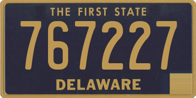 DE license plate 767227