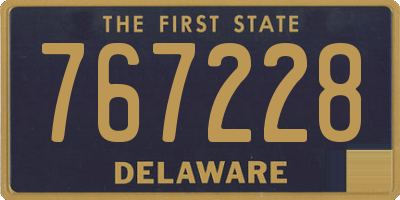 DE license plate 767228
