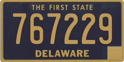 DE license plate 767229