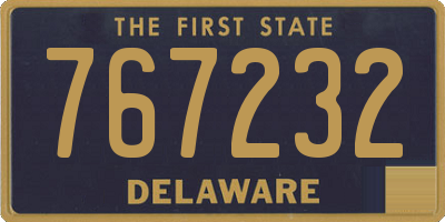 DE license plate 767232