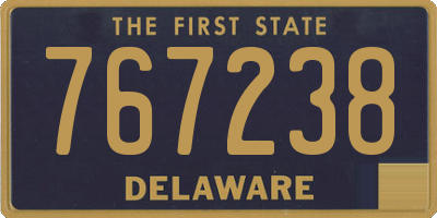 DE license plate 767238