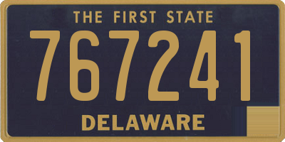 DE license plate 767241