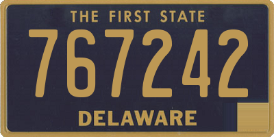 DE license plate 767242