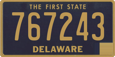 DE license plate 767243