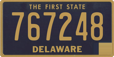DE license plate 767248