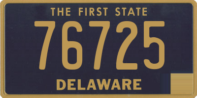 DE license plate 76725