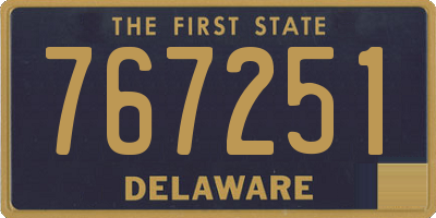 DE license plate 767251