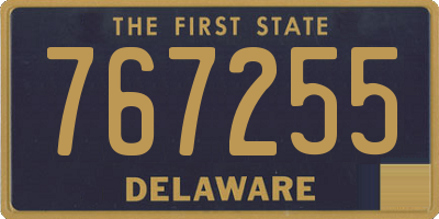 DE license plate 767255