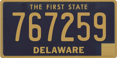 DE license plate 767259