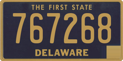DE license plate 767268
