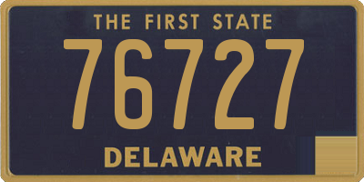 DE license plate 76727