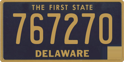 DE license plate 767270