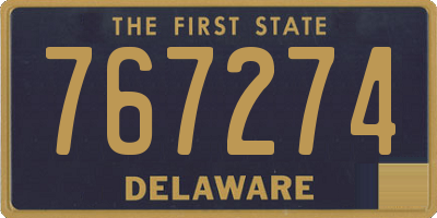 DE license plate 767274