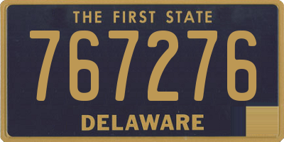 DE license plate 767276