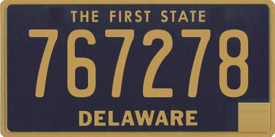 DE license plate 767278