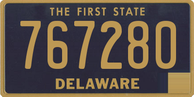 DE license plate 767280